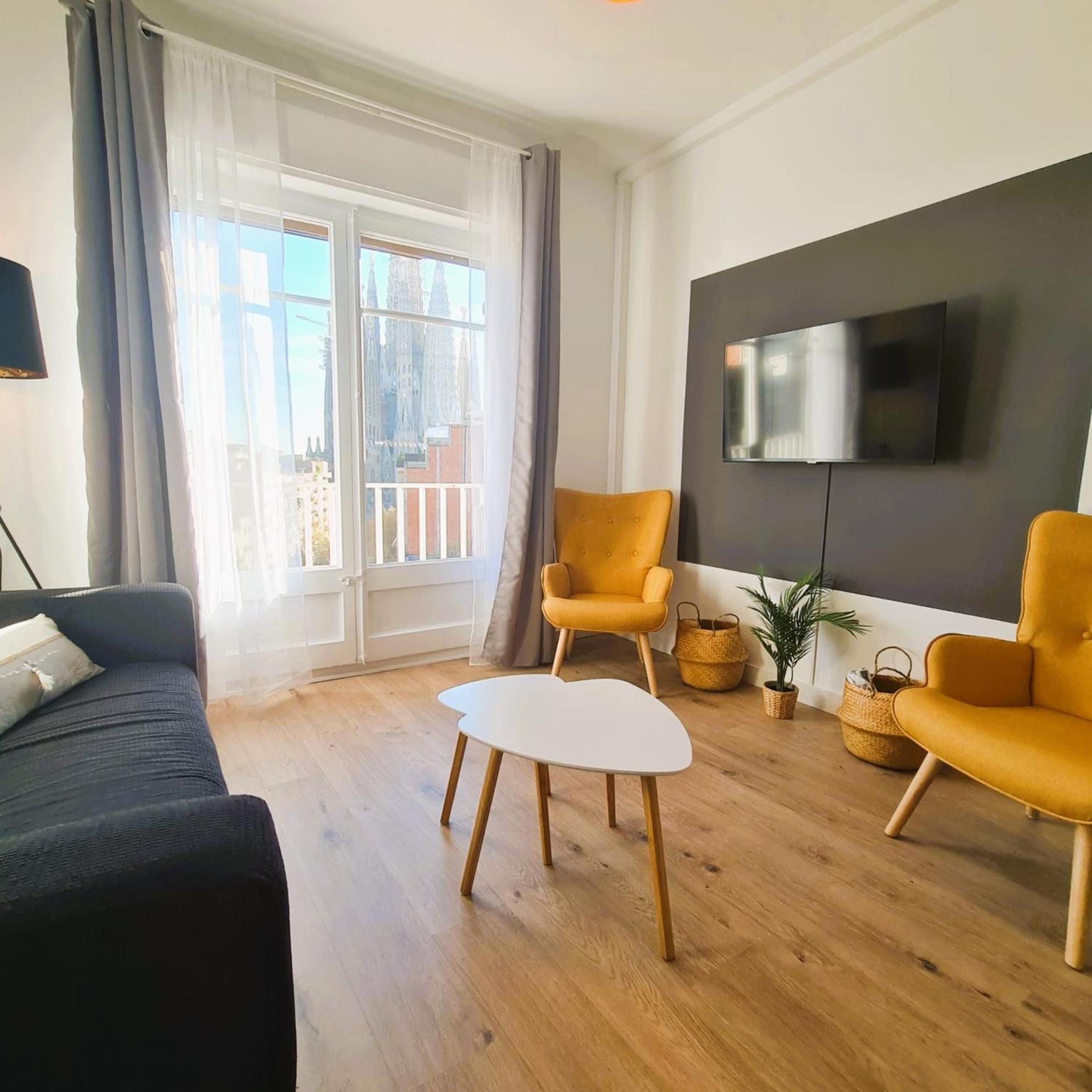 G74 Avenida Gaudi 4 Bedrooms With Balcony- Sagrada Familia Apartamento *