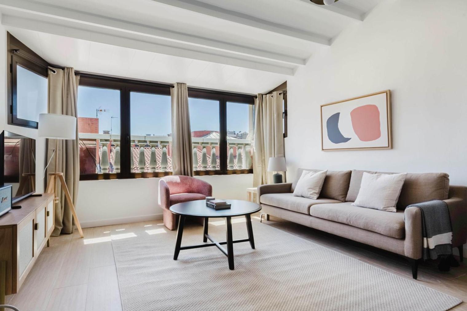 Apartment Blueground Galvany Furnished Penthouse Bcn-135