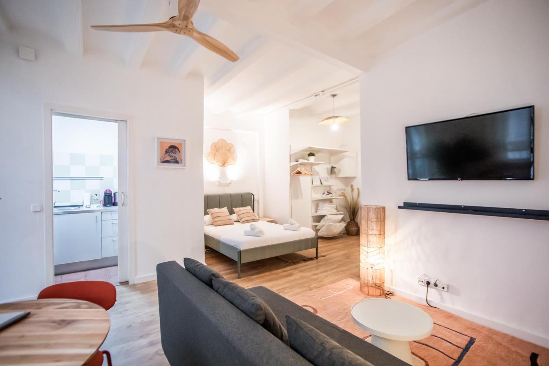 44poc1062 - Newly Decorated In Poble Sec Barcelona