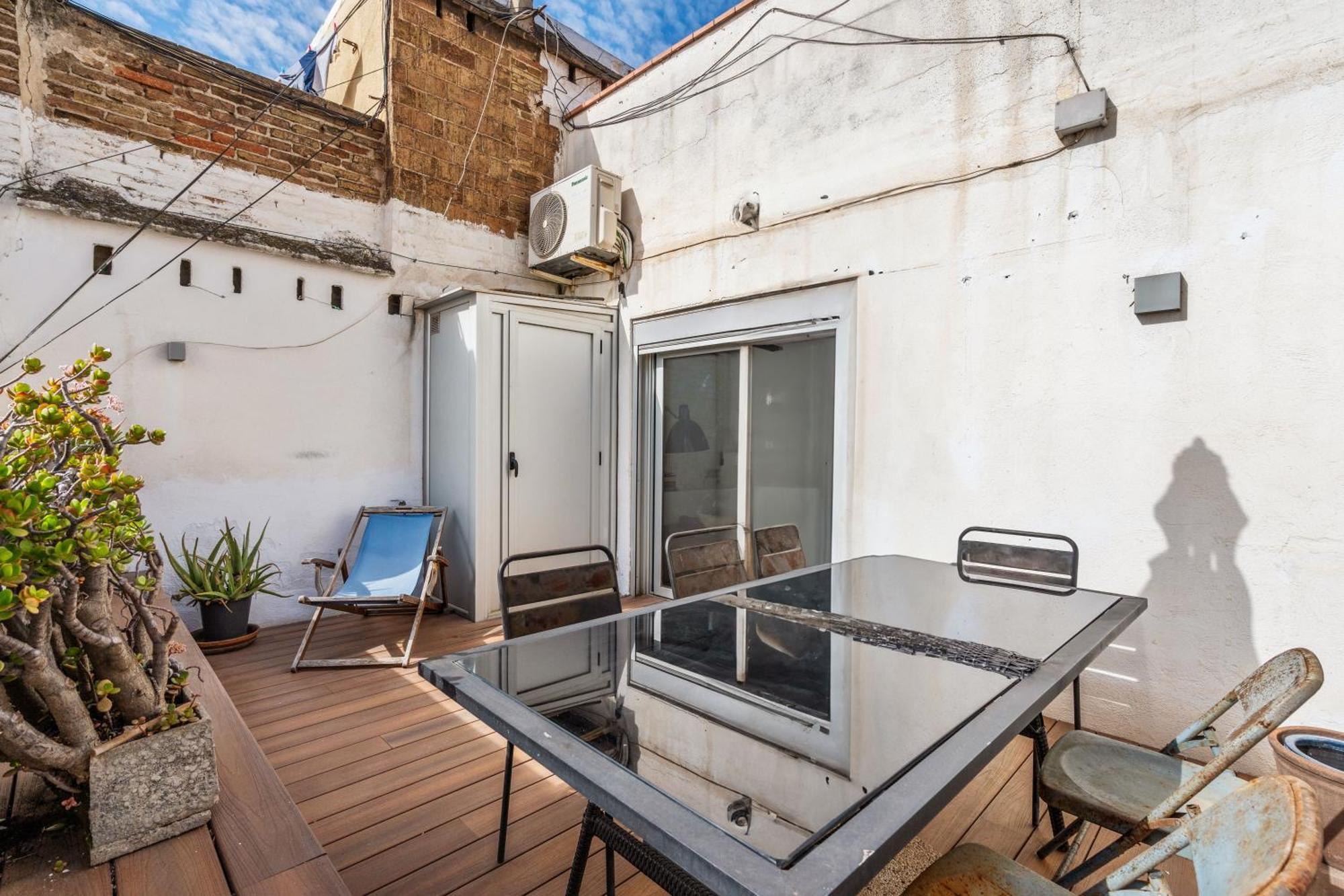 Apartment Bliss 1br Haven W Terrace In Gracia Barcelona